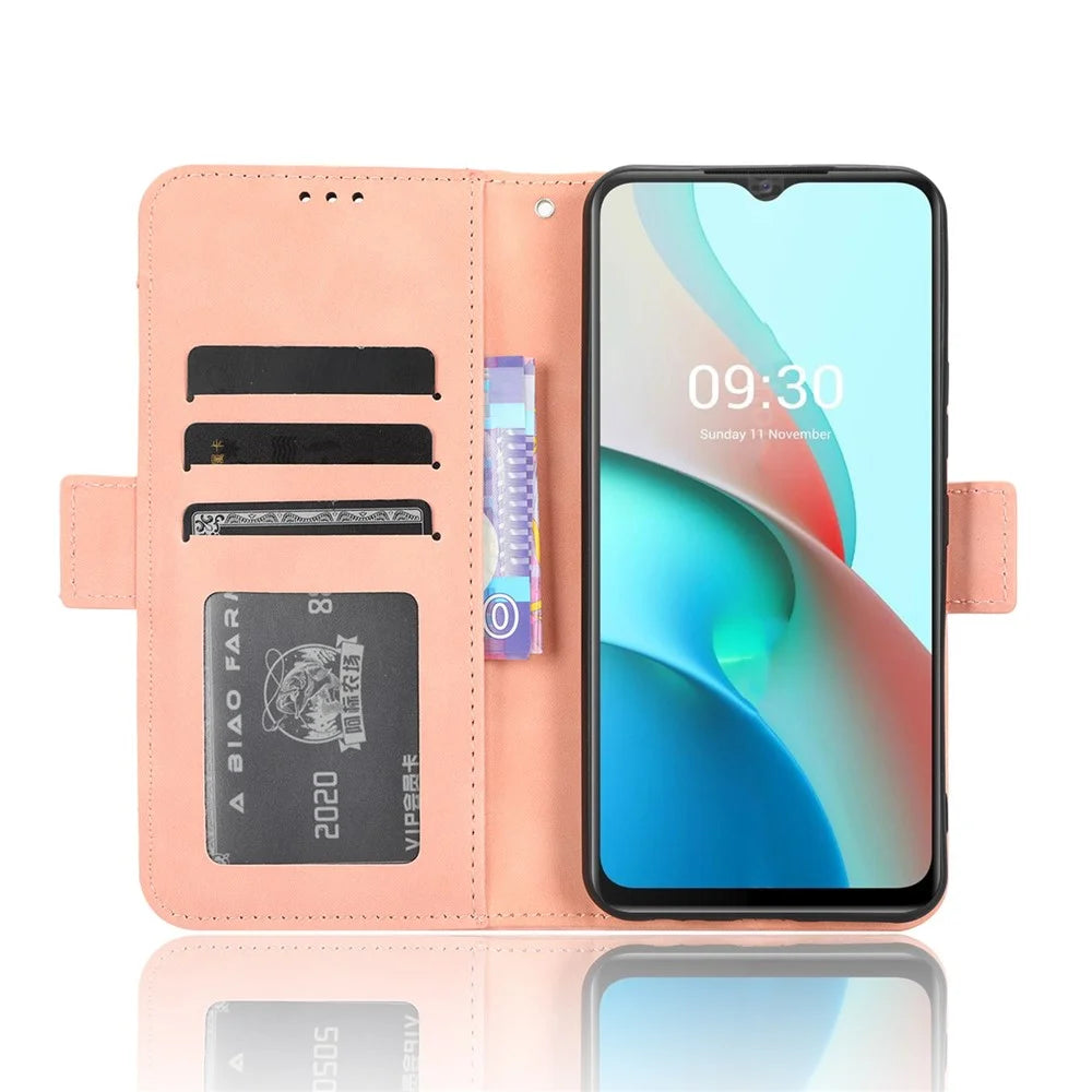 For itel S18 / S663L / Vision 5 Multiple Card Slots Stand Cover Anti-Drop PU Leather Wallet Phone Case - Pink - 2