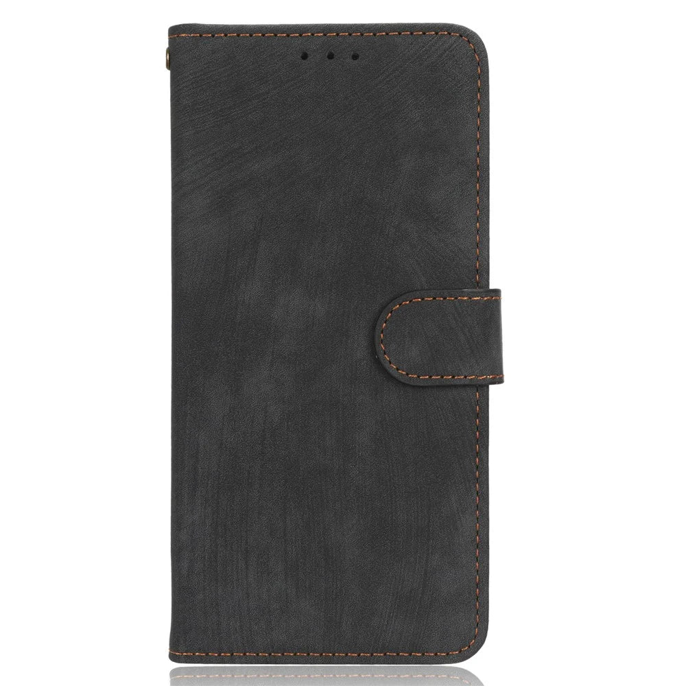 For Infinix Hot 20i 4G X665C X665E RFID Blocking Phone Case Leather Wallet Stand Phone Cover with Strap - Black - 5