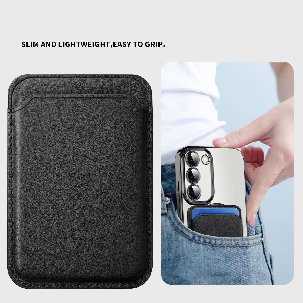 For Samsung Galaxy S23 TPU + PC Clear Phone Case Magnetic Phone Cover with Card Holder - Sapphire - 7