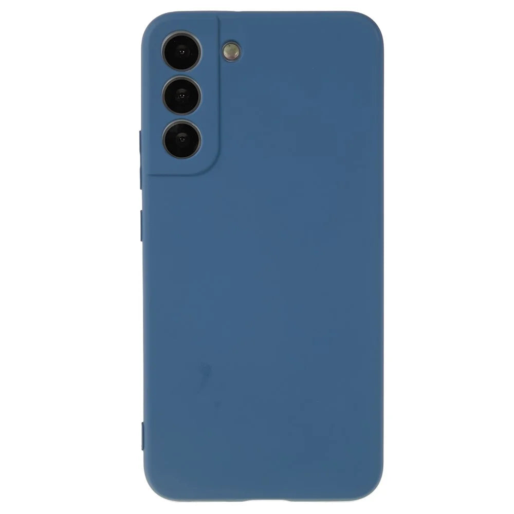 For Samsung Galaxy S22+ 5G Phone Case Soft Fiber Lining Rubberized TPU Phone Cover - Sapphire - 3