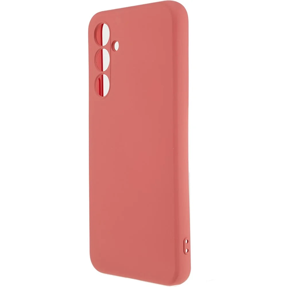 For Samsung Galaxy A14 5G / 4G Rubberized TPU Protective Case Fiber Lining Drop Protection Phone Cover - Hawthorn Red - 3