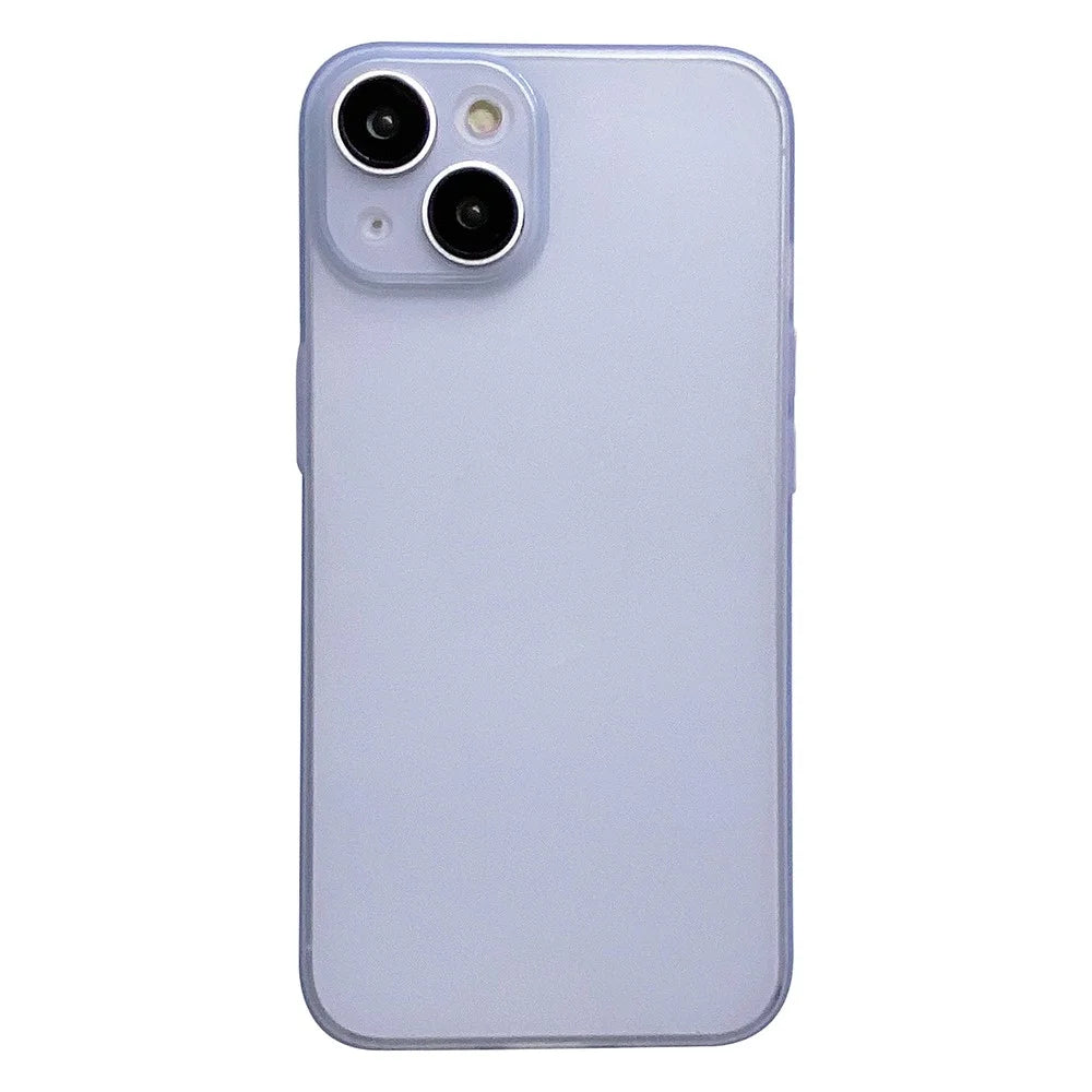 For iPhone 13 6.1 inch Thin Matte TPU Phone Case Precise Cutout Camera Protection Back Cover - Blue - 1