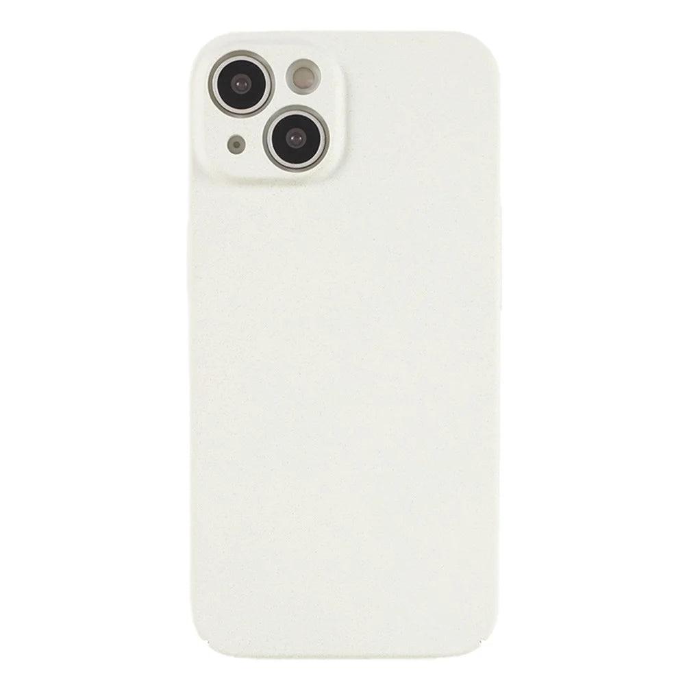 For iPhone 13 mini 5.4 inch Hard PC Shockproof Phone Case Camera Protection Matte Phone Cover - White - 1