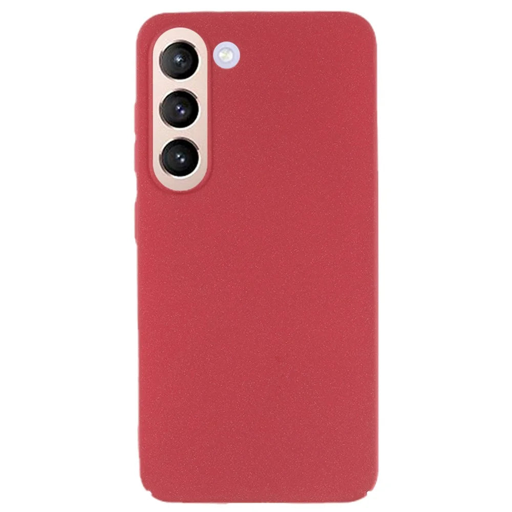 For Samsung Galaxy S21+ 5G Matte Texture Hard PC Phone Cover Shockproof Phone Case - Wine Red - 1