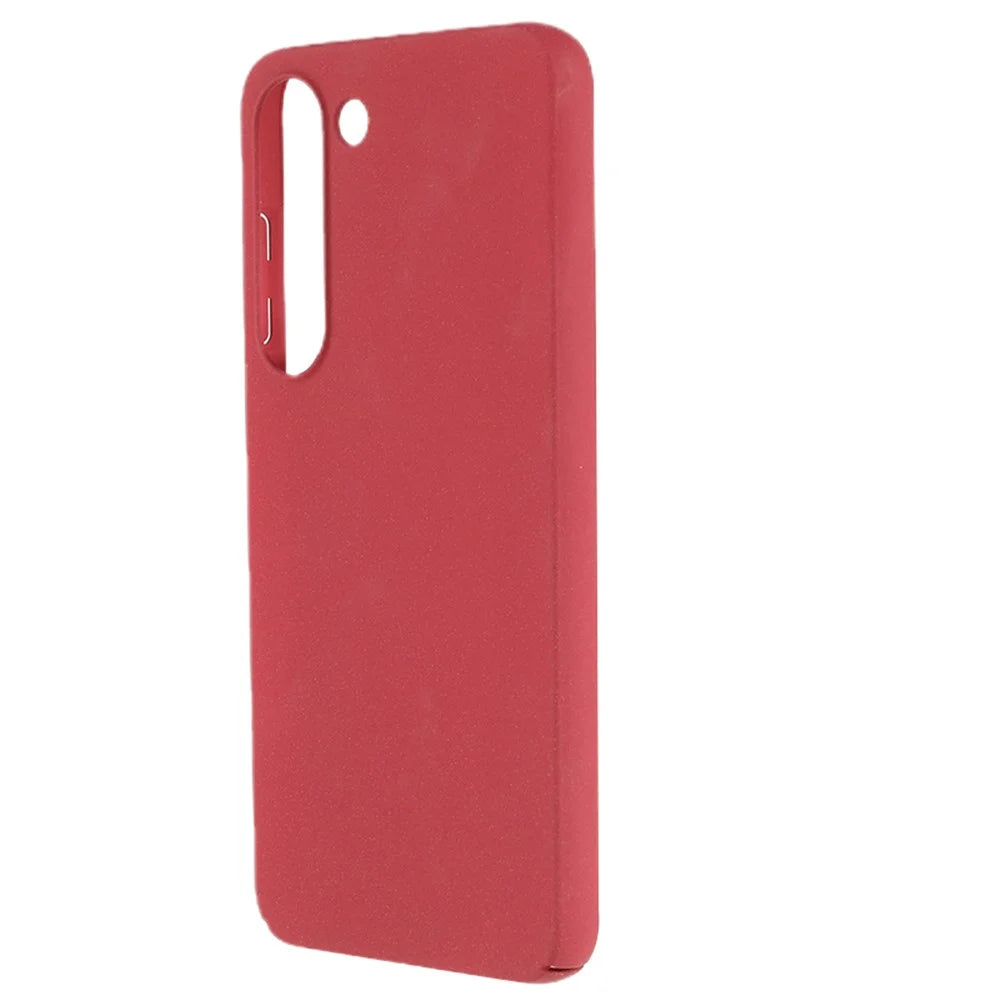 For Samsung Galaxy S21 4G / 5G Drop Resistant Hard PC Phone Case Matte Texture Phone Cover - Wine Red - 2