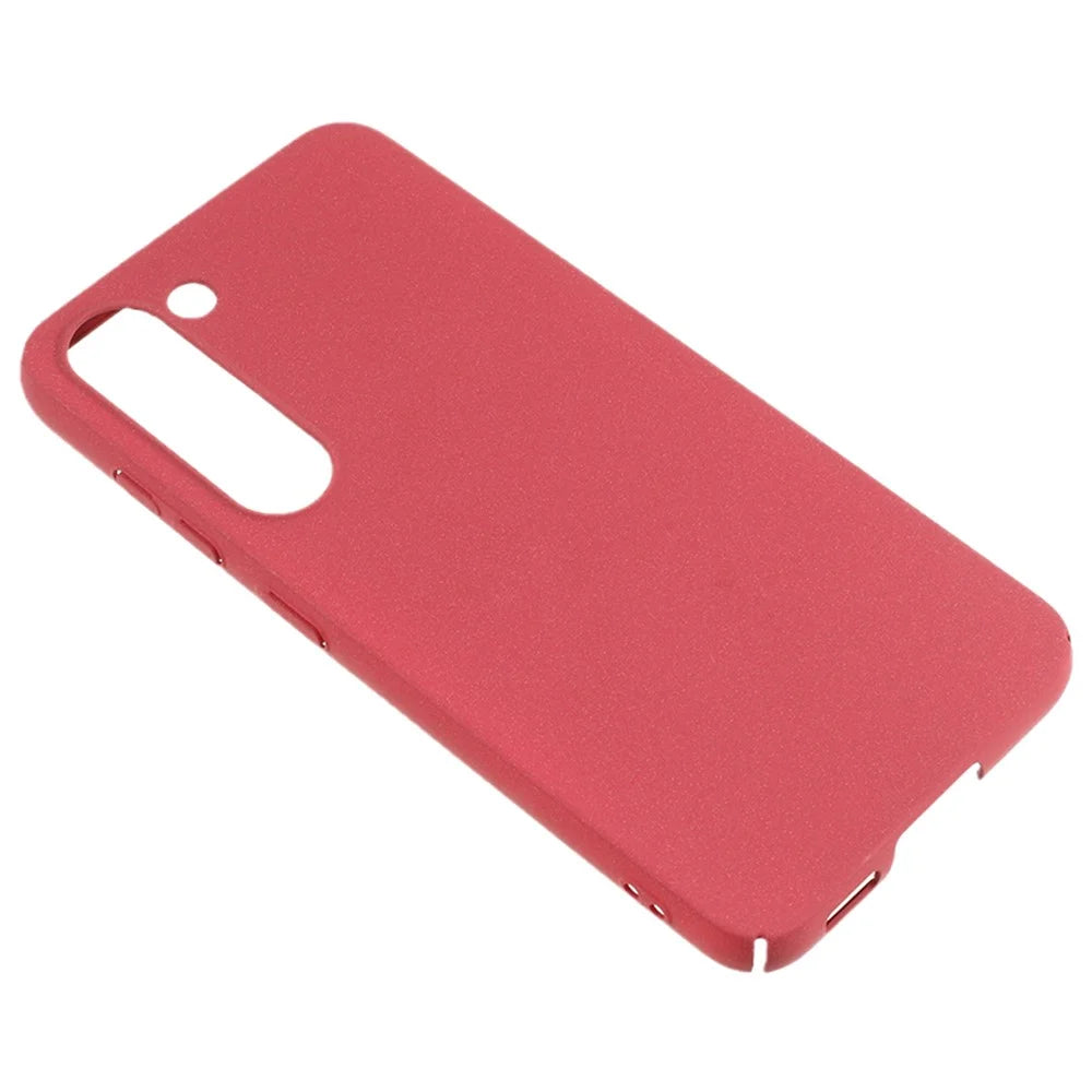 For Samsung Galaxy S21 4G / 5G Drop Resistant Hard PC Phone Case Matte Texture Phone Cover - Wine Red - 4