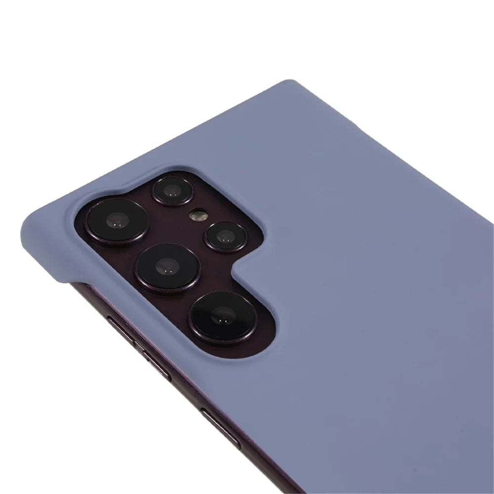 For Samsung Galaxy S22 Ultra 5G Skin-touch Frameless Phone Case Hard PC Phone Cover - Lavender Grey - 5