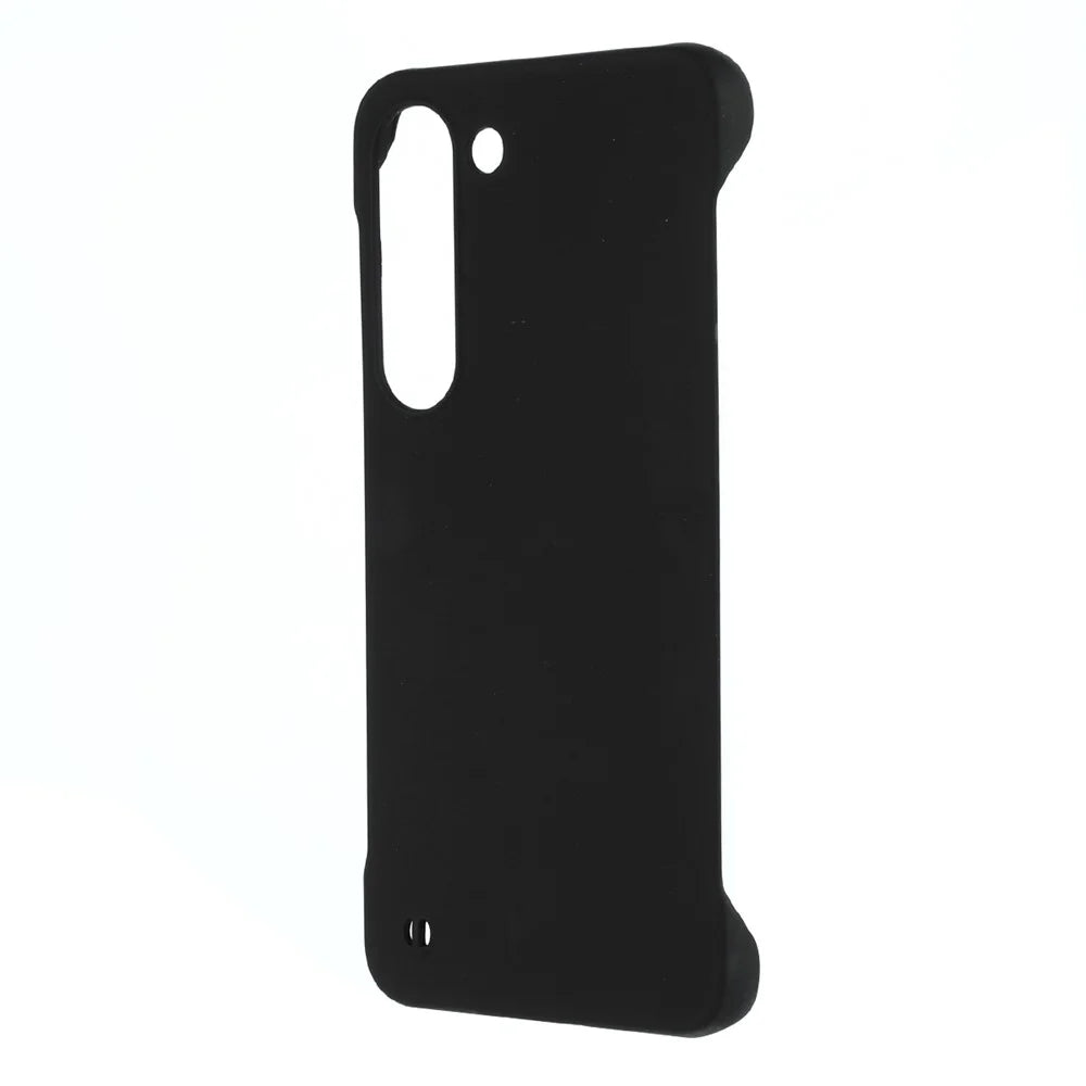 For Samsung Galaxy S22 5G Hard PC Shock Absorption Phone Case Skin-touch Frameless Cover - Black - 2