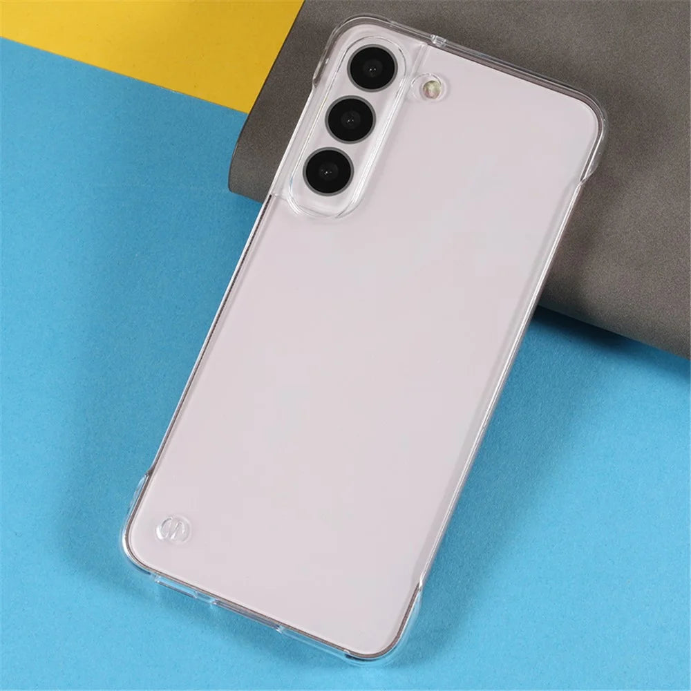 For Samsung Galaxy S22 5G Transparent Hard PC Anti-drop Phone Case Frameless Smartphone Back Cover - 4