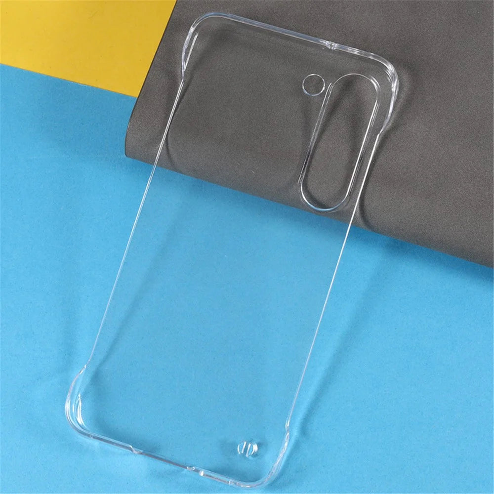 For Samsung Galaxy S22 5G Transparent Hard PC Anti-drop Phone Case Frameless Smartphone Back Cover - 5