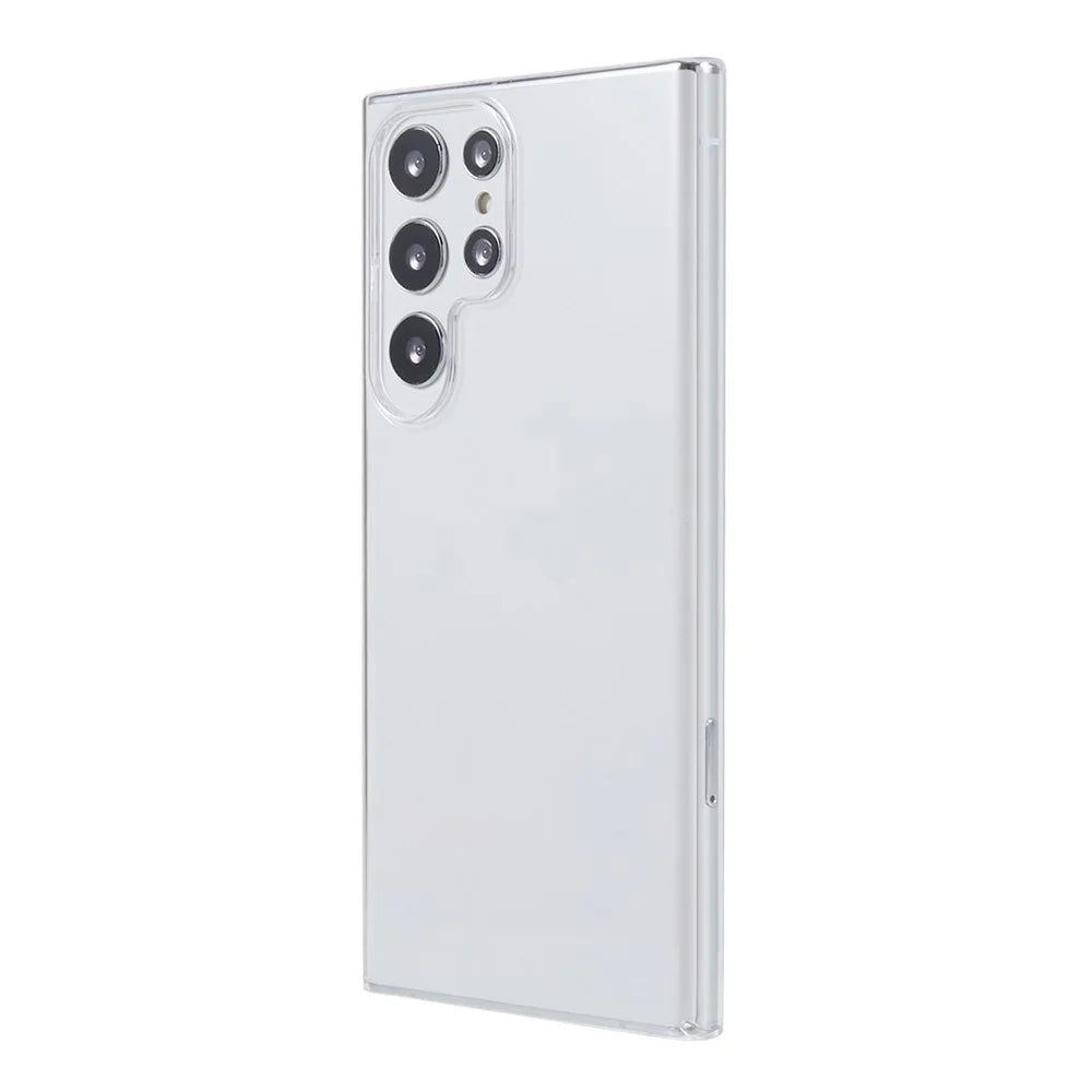 For Samsung Galaxy S22 Ultra 5G Hard PC Cell Phone Protective Cover Transparent Phone Case - 1