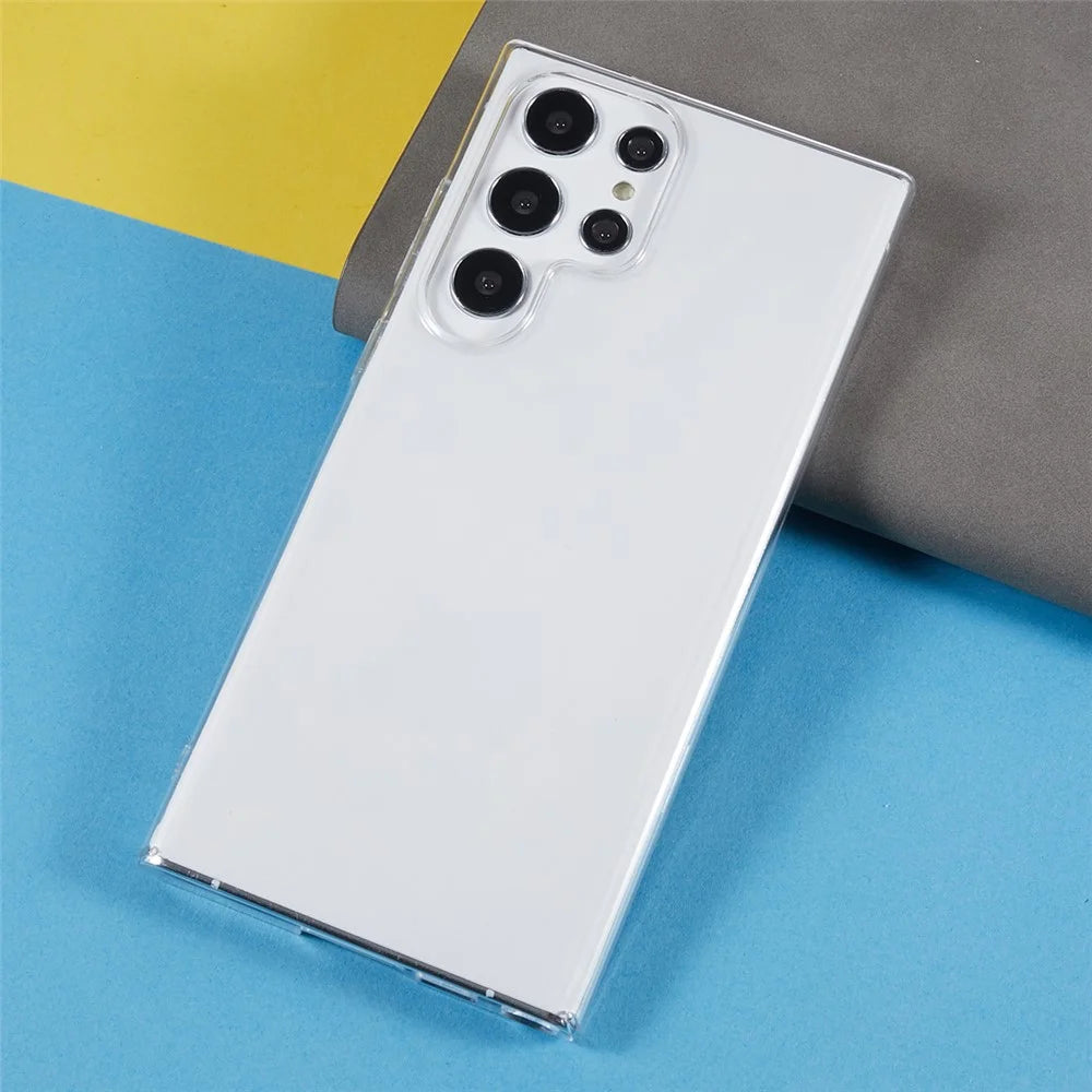 For Samsung Galaxy S22 Ultra 5G Hard PC Cell Phone Protective Cover Transparent Phone Case - 5