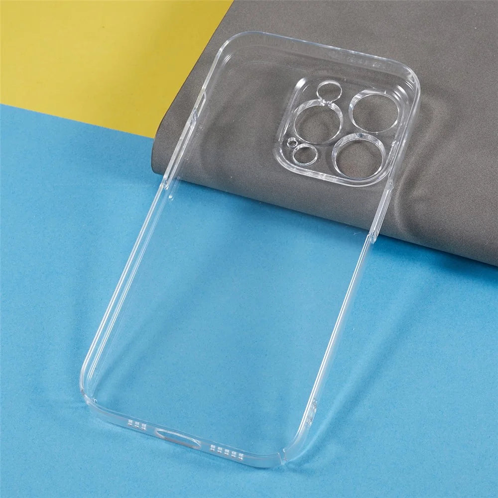 For iPhone 12 Pro 6.1 inch Shockproof Smartphone Back Cover Clear PC Mobile Phone Case - 4