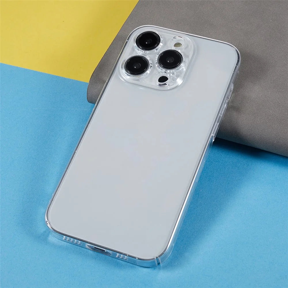 For iPhone 12 Pro 6.1 inch Shockproof Smartphone Back Cover Clear PC Mobile Phone Case - 5