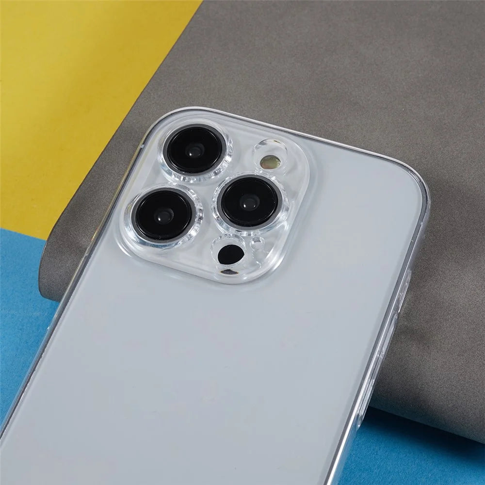 For iPhone 12 Pro 6.1 inch Shockproof Smartphone Back Cover Clear PC Mobile Phone Case - 6