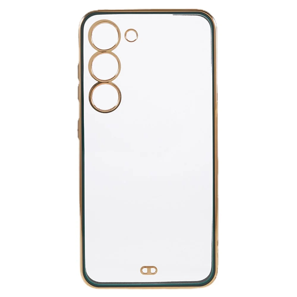 For Samsung Galaxy S23+ Soft TPU Electroplating Phone Case Dual Color Smartphone Cover - Green - 2
