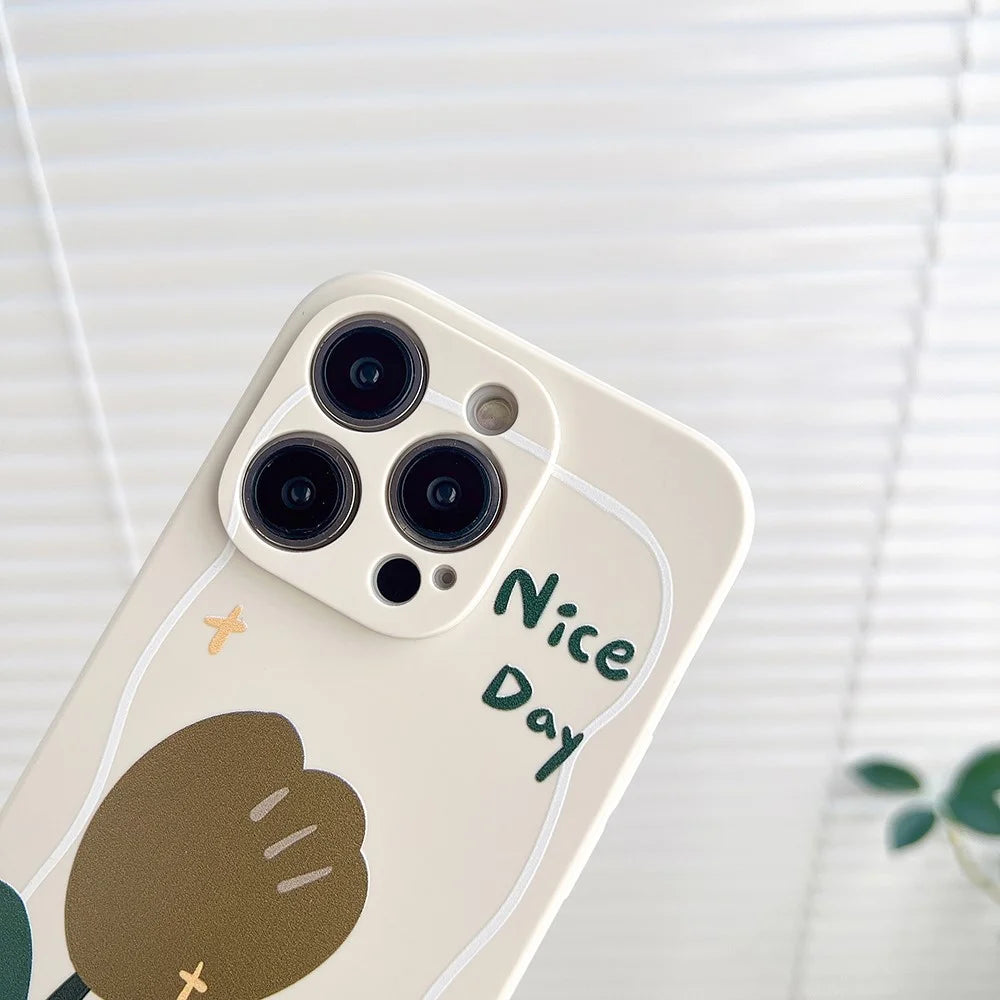 For iPhone 14 Pro Soft TPU Pattern Printed Phone Case Precise Cutout Protective Cover - Tulip - 3