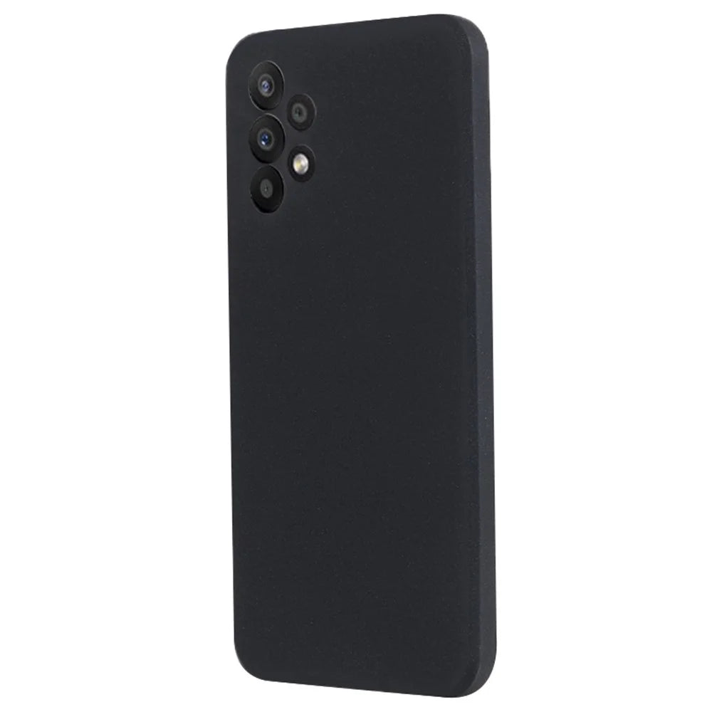 For Samsung Galaxy A13 4G / A13 (SM-A137) 4G Cell Phone Cover Double-Sided Matte TPU Case - Black - 1