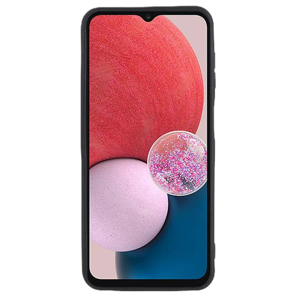For Samsung Galaxy A13 4G / A13 (SM-A137) 4G Cell Phone Cover Double-Sided Matte TPU Case - Black - 3