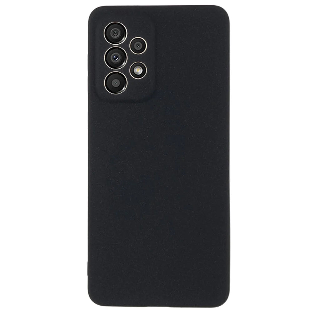 Phone Cover for Samsung Galaxy A33 5G Anti-scratch Double-Sided Matte TPU Phone Case - Black - 1