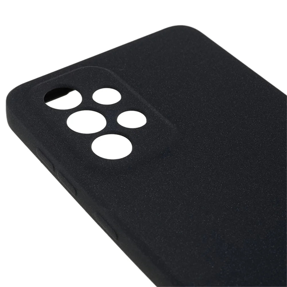 Phone Cover for Samsung Galaxy A33 5G Anti-scratch Double-Sided Matte TPU Phone Case - Black - 6