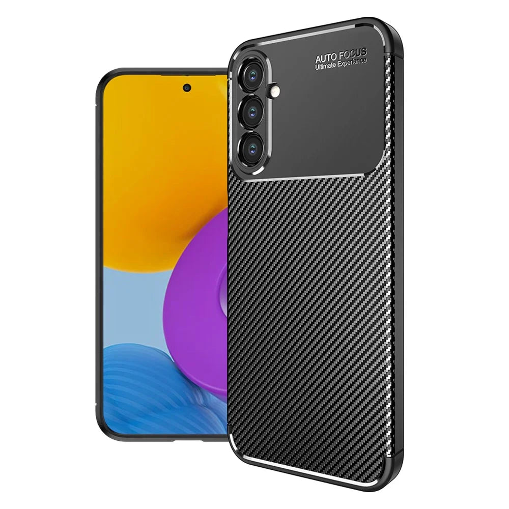 For Samsung Galaxy A54 5G Carbon Fiber Texture Phone Case Anti-drop Protective Phone TPU Cover - 5