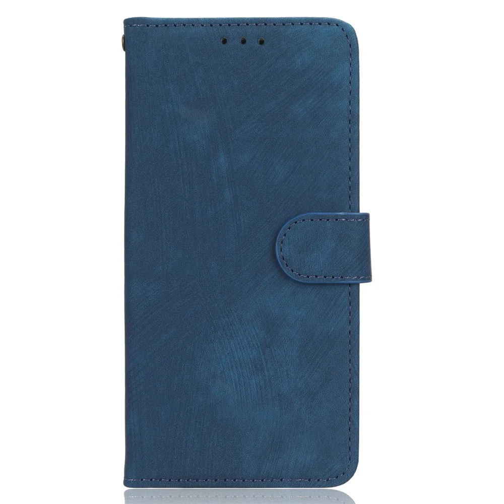 RFID Blocking Wallet Cover for TECNO Spark 10 , Phone Stand Anti-Scratch PU Leather Cell Phone Case with Strap - Blue - 5