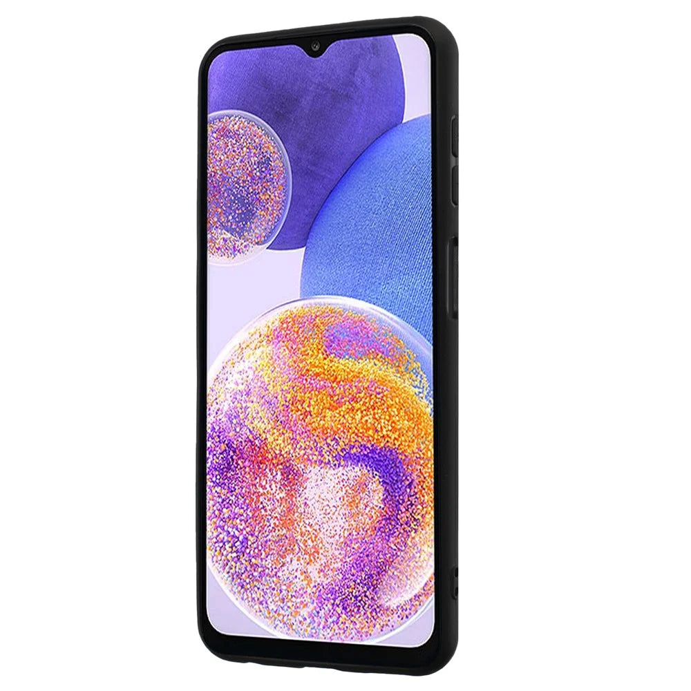 For Samsung Galaxy A52 4G / 5G / A52s 5G Ring Kickstand Matte TPU Case Cell Phone Protector Cover - Black - 2