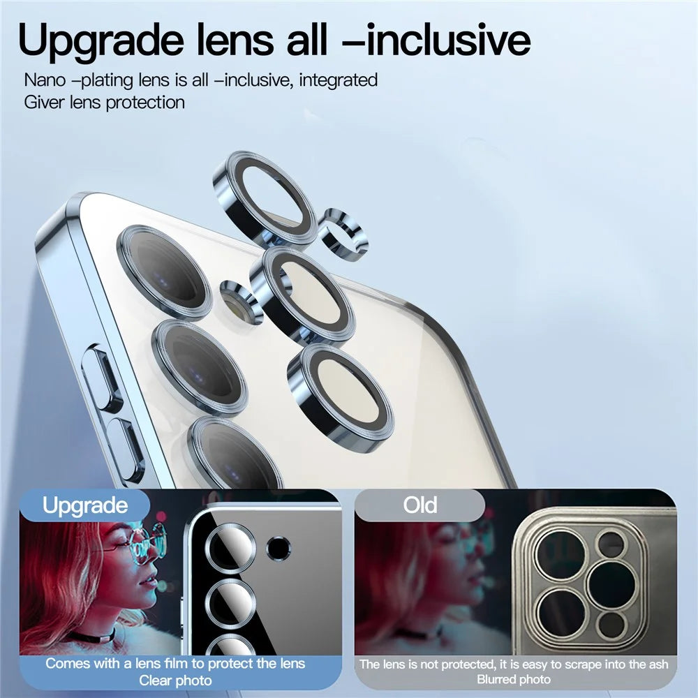 Magnetic Phone Case for Samsung Galaxy S23+ TPU Phone Back Cover Magnetic Case - Silver - 3