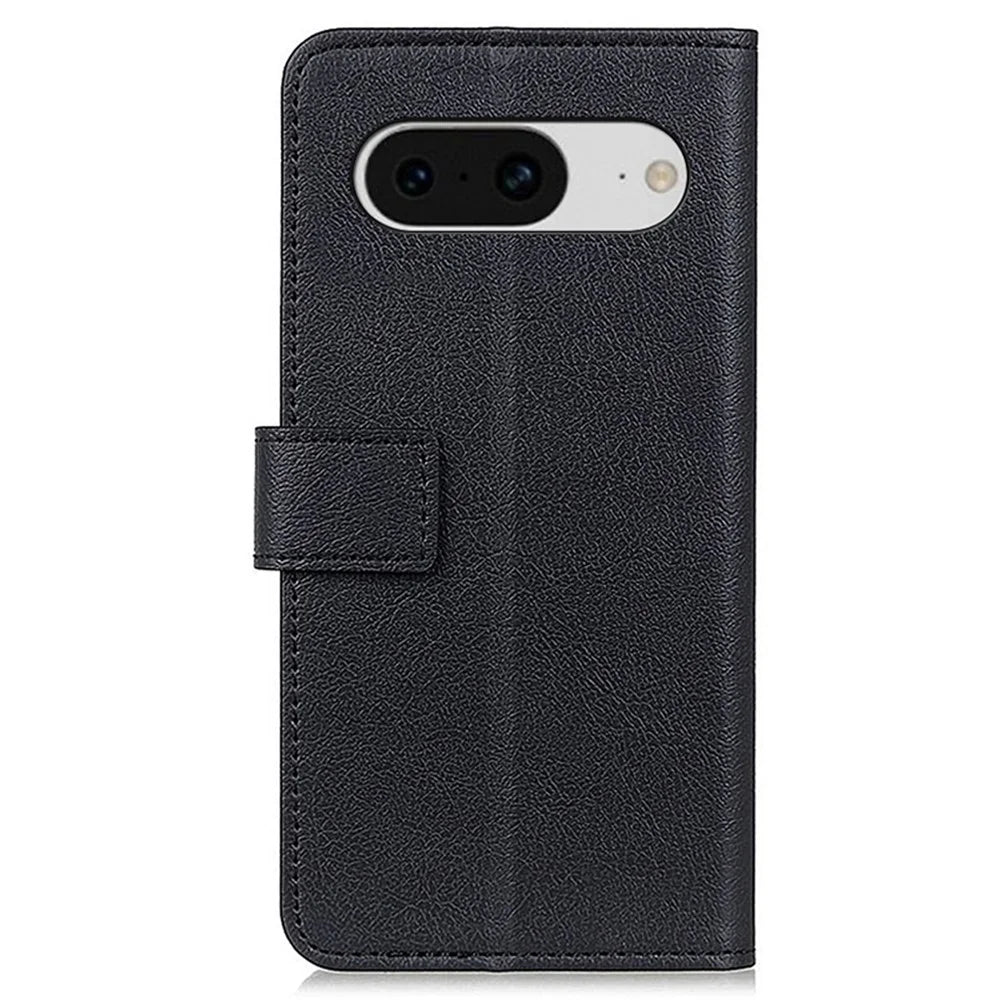 Anti-Scratch Protective Cover for Google Pixel 8 PU Leather Wallet Phone Case with Stand - Black - 7
