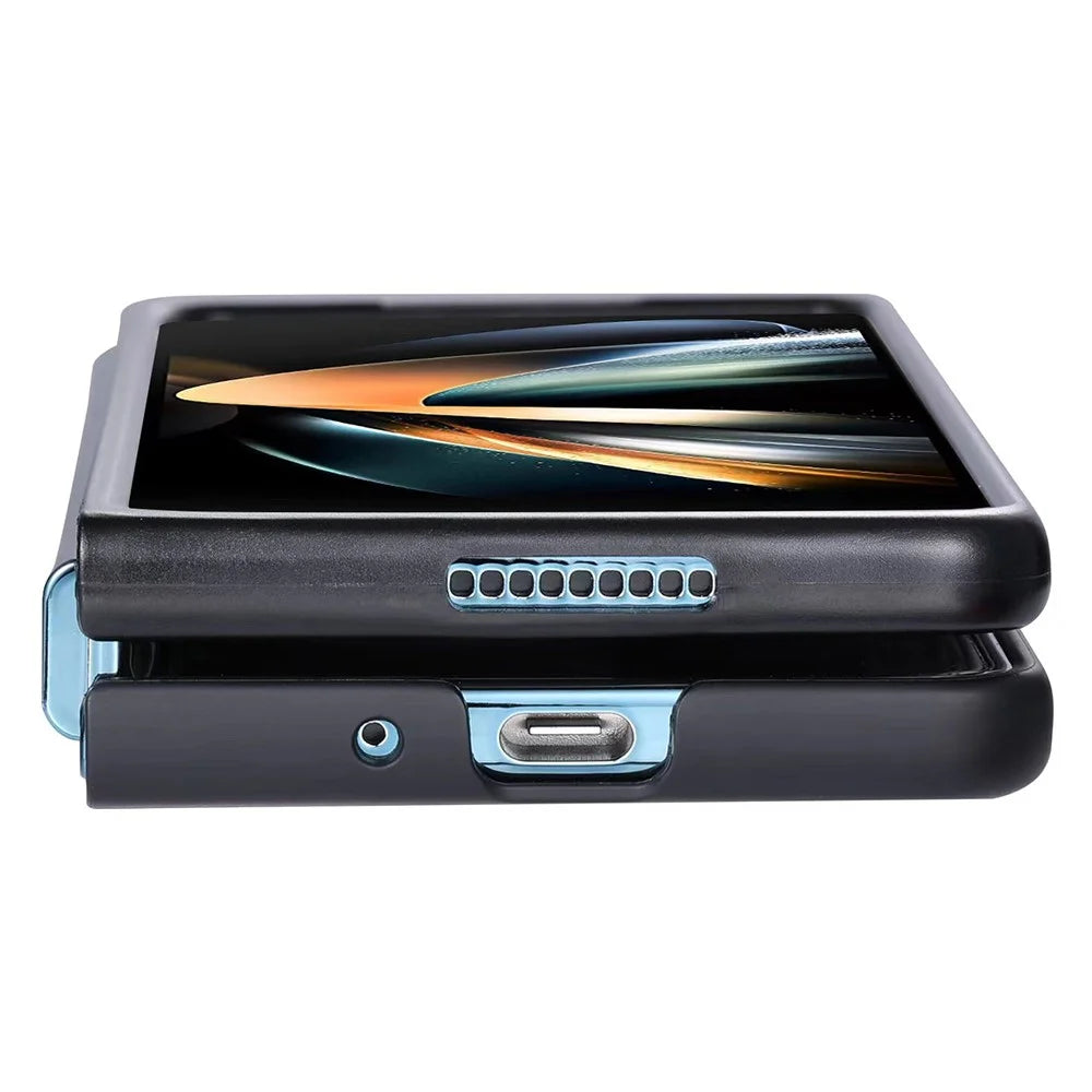 VILI TC Series for Samsung Galaxy Z Fold4 5G Phone Case Aramid Fiber Fiber Leather Coated PC+TPU Cover - 2