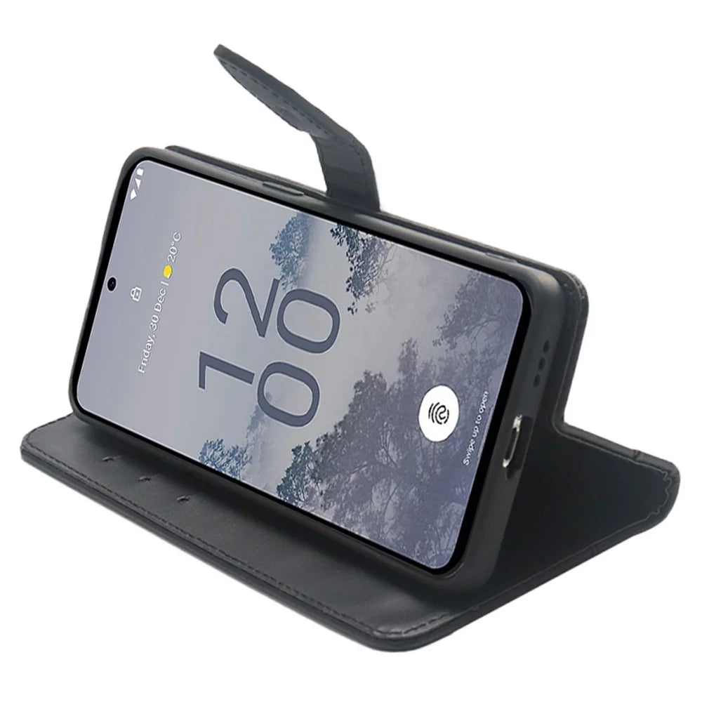 IDEWEI For Asus ROG Phone 7 5G Flip Stand Phone Case Leather Drop-proof Cover with Card Slots - Black - 3