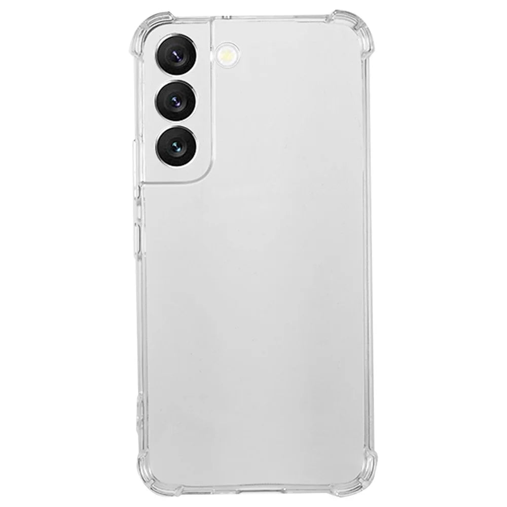 For Samsung Galaxy S22+ 5G Back Cover Reinforced Corners Anti-drop TPU Transparent Phone Case - 1