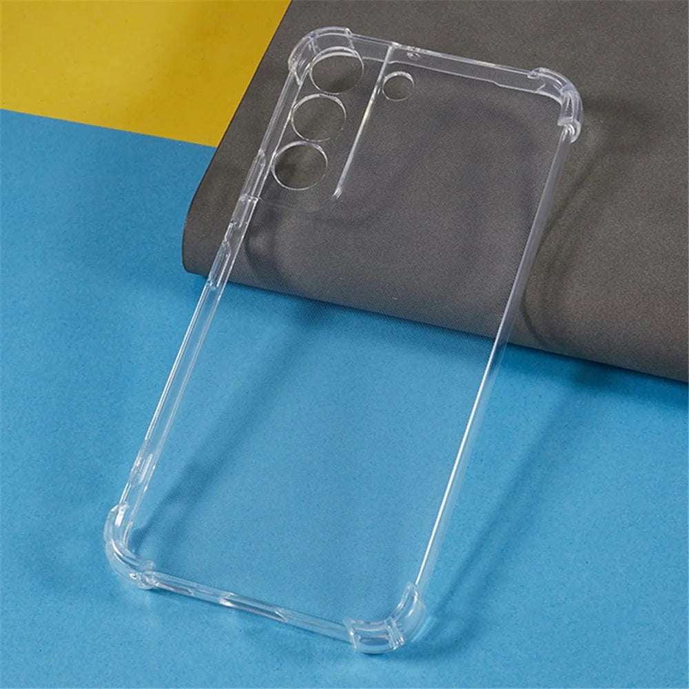 For Samsung Galaxy S22+ 5G Back Cover Reinforced Corners Anti-drop TPU Transparent Phone Case - 7