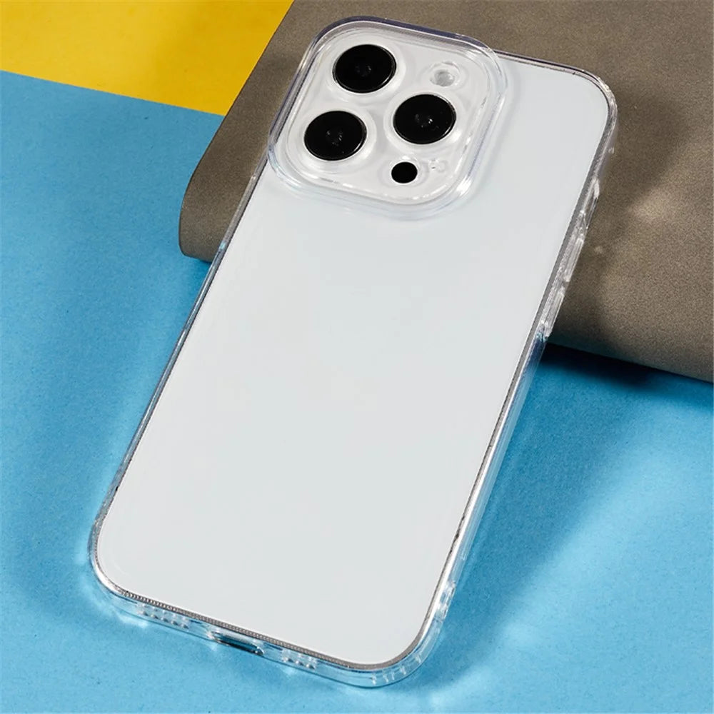 For iPhone 14 Pro Phone Case Clear Shock Absorption Thickened TPU Cover with Precise Cutout - 4