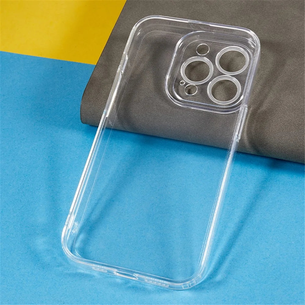 For iPhone 14 Pro Phone Case Clear Shock Absorption Thickened TPU Cover with Precise Cutout - 5