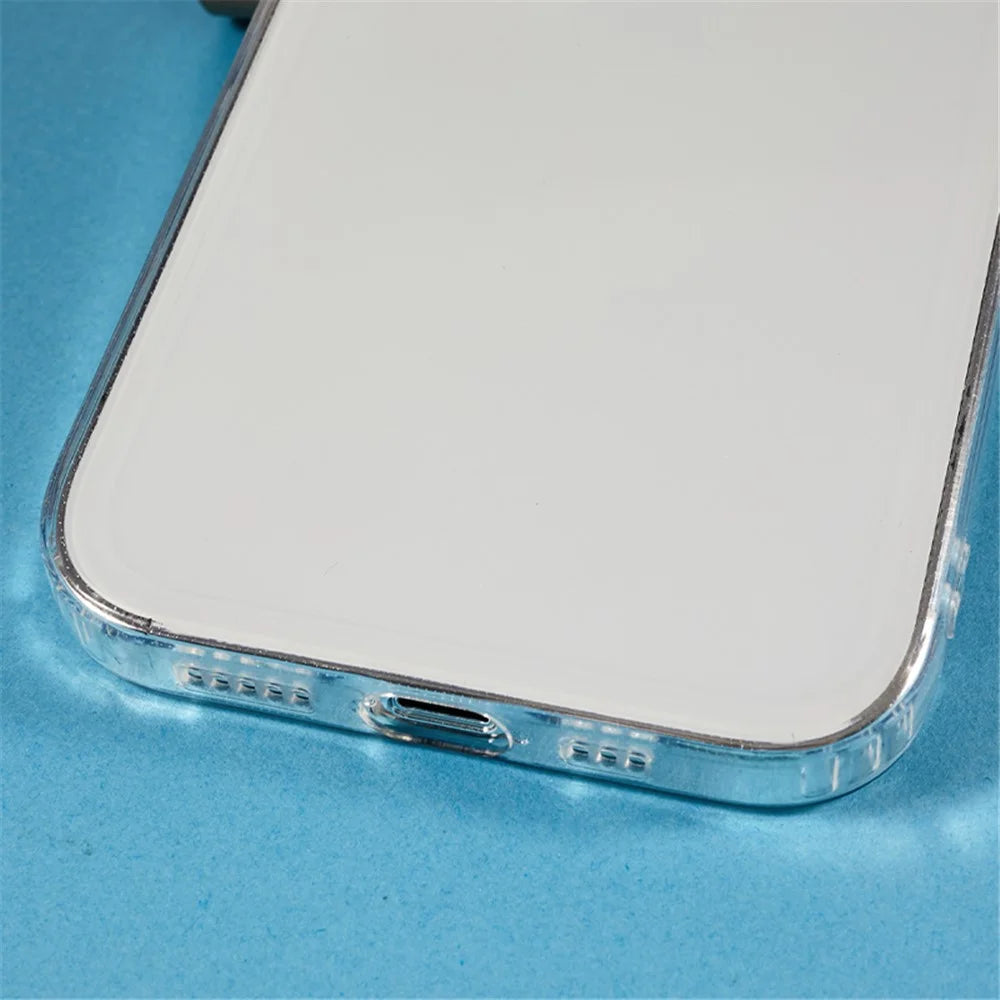 For iPhone 14 Pro Phone Case Clear Shock Absorption Thickened TPU Cover with Precise Cutout - 6