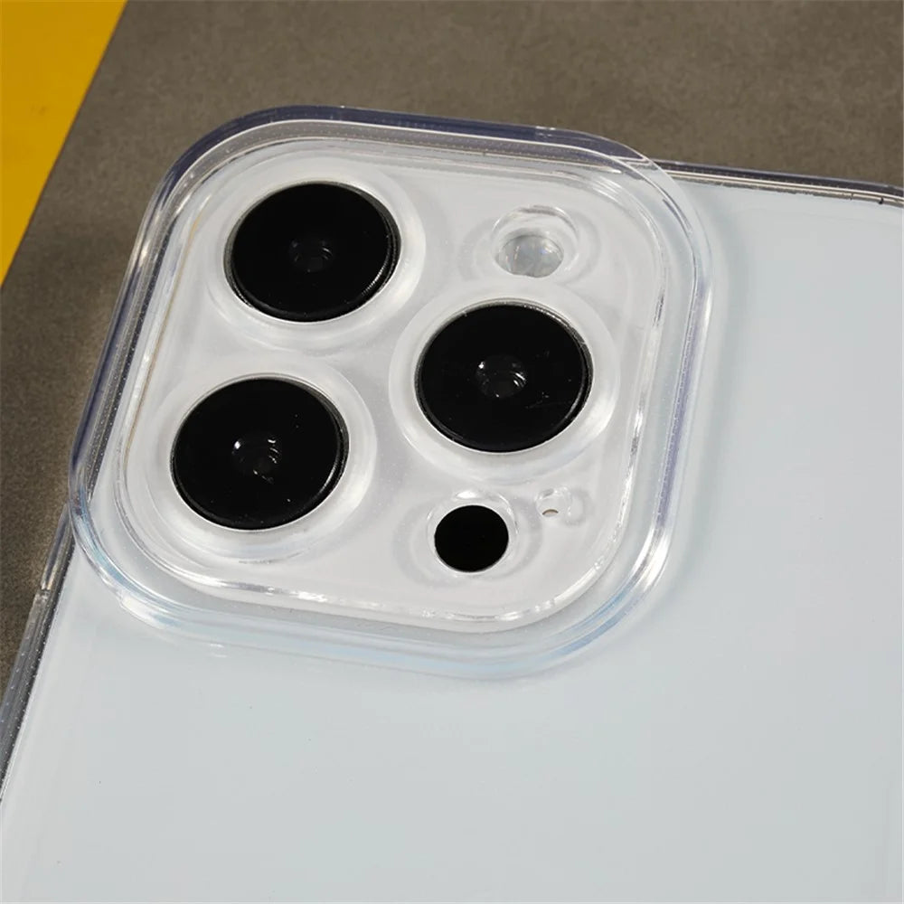 For iPhone 14 Pro Phone Case Clear Shock Absorption Thickened TPU Cover with Precise Cutout - 7
