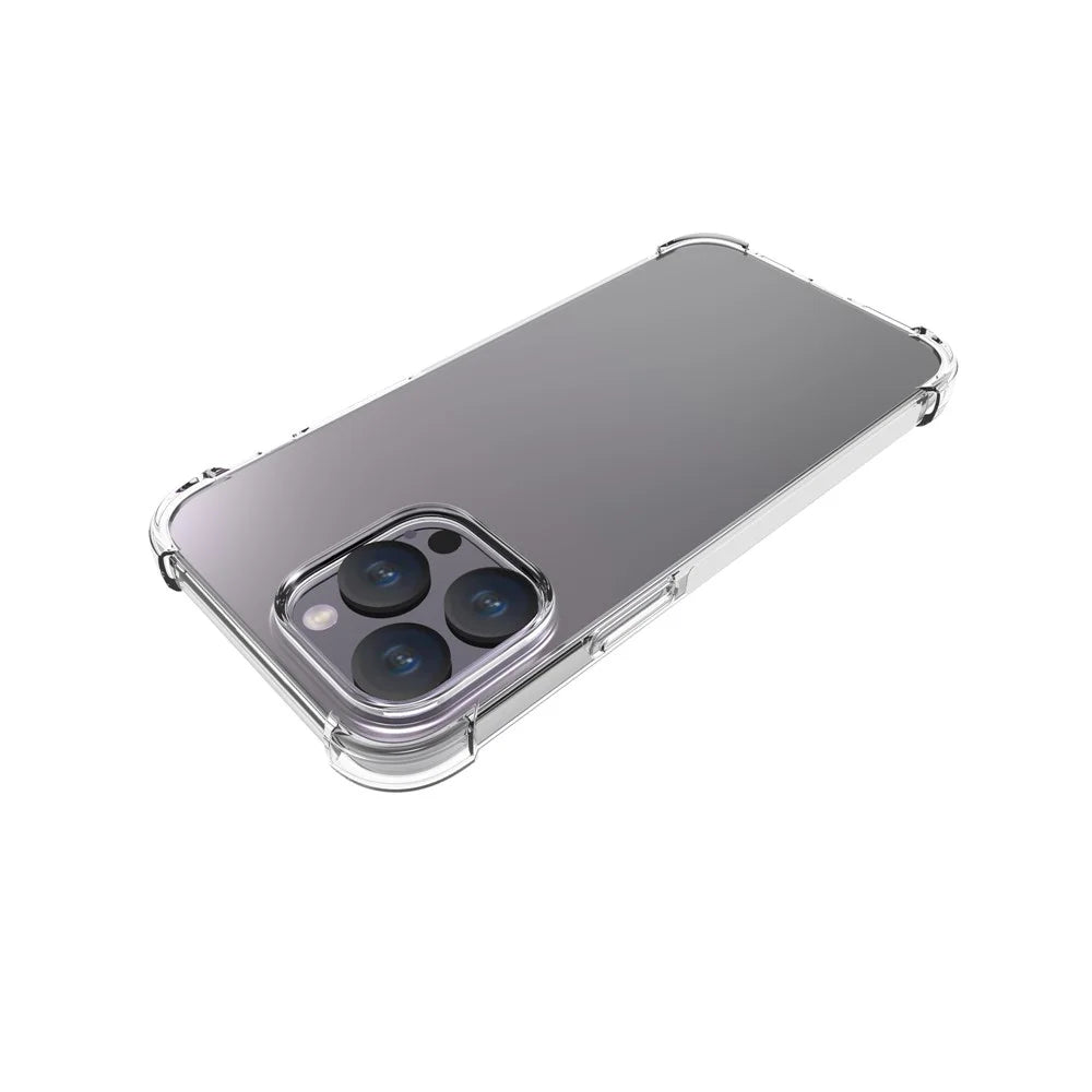 Phone Case for iPhone 15 Pro Max Anti-Drop Clear Phone Shell Four Corner Airbag Flexible TPU Cover - 3