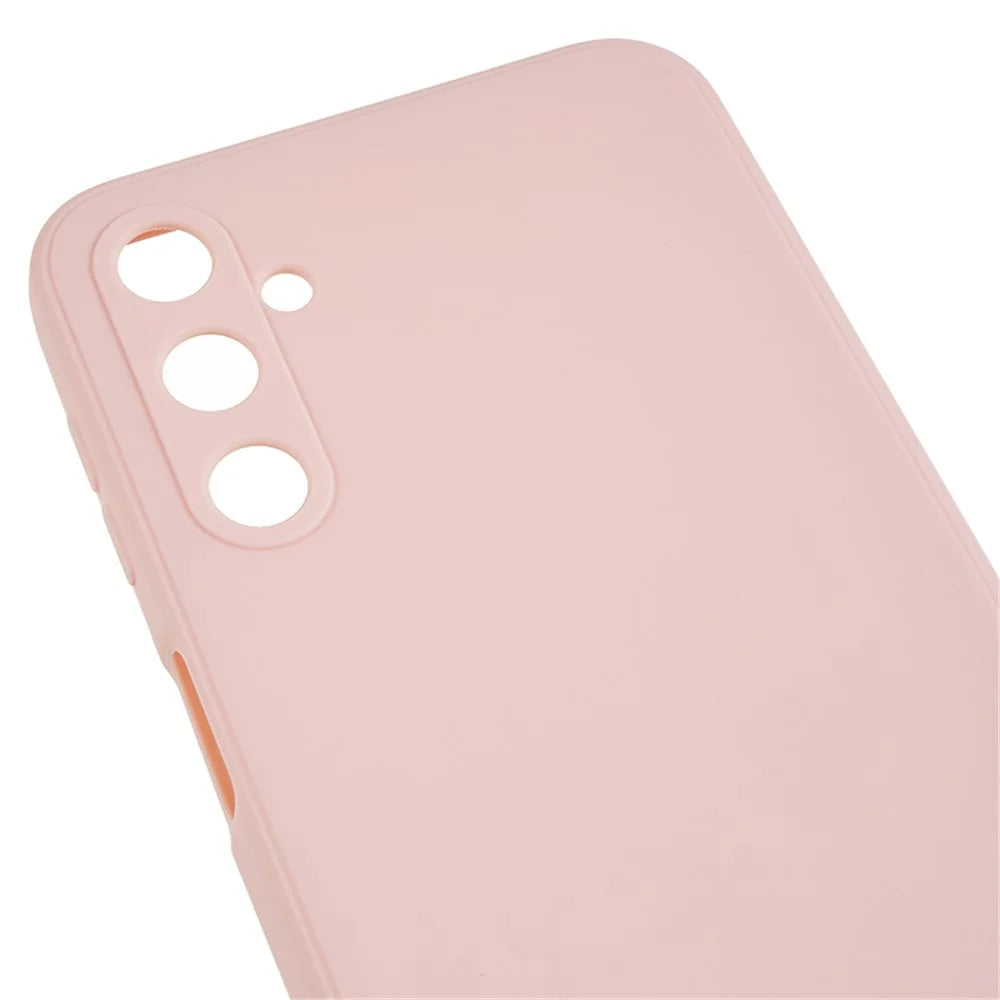 Back Shell for Samsung Galaxy A24 4G (162.1 x 77.6 x 8.3mm) Precise Cutout TPU Phone Case Straight Edge Phone Cover - Pink - 6