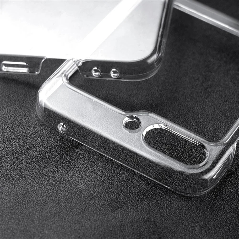 For Samsung Galaxy Z Flip5 5G Transparent Back Shell Phone Case Drop Resistant Hard PC Phone Cover - 6