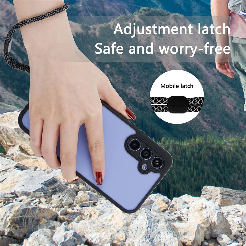 VILI M Series Phone Case for Samsung Galaxy A54 5G , Anti-drop Transparent Hard PC Phone Cover - 3