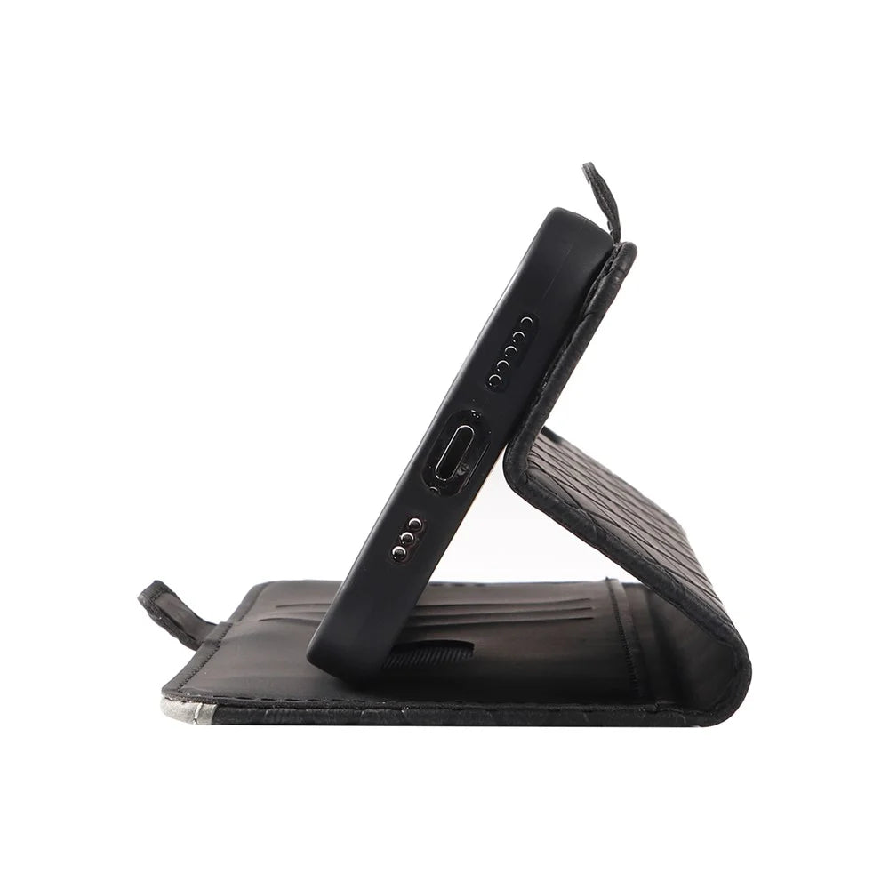 For Samsung Galaxy S20 FE / S20 FE 5G / S20 FE 2022 / S20 Lite Color Splicing Leather Case Rhombus Imprinted Wallet Stand Phone Cover - Black - 6