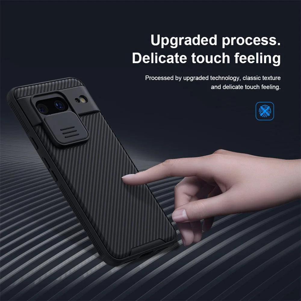 NILLKIN CamShield Pro Series for Google Pixel 8 Cell Phone Case PC+TPU Cover with Slide Camera Protector - Black - 7