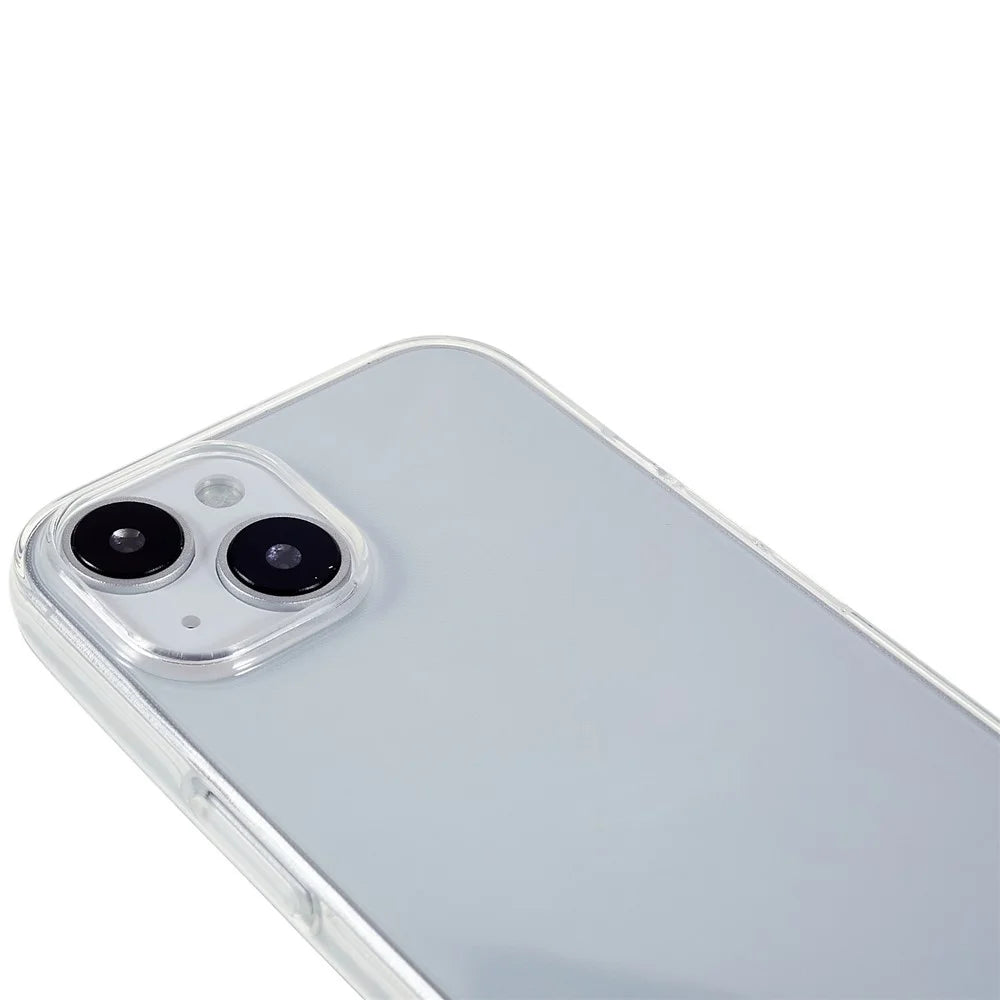 For iPhone 15 Flexible TPU Clear Phone Cover Super Slim Shockproof Cell Phone Case Shell - 5