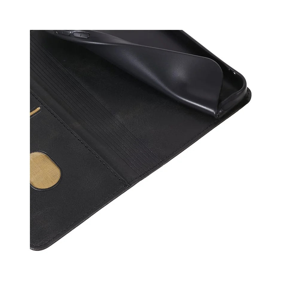 For OnePlus Nord 3 5G / Ace 2V Business Style Wallet Phone Cover Calf Texture Anti-drop PU Leather Shell Case - Black - 4
