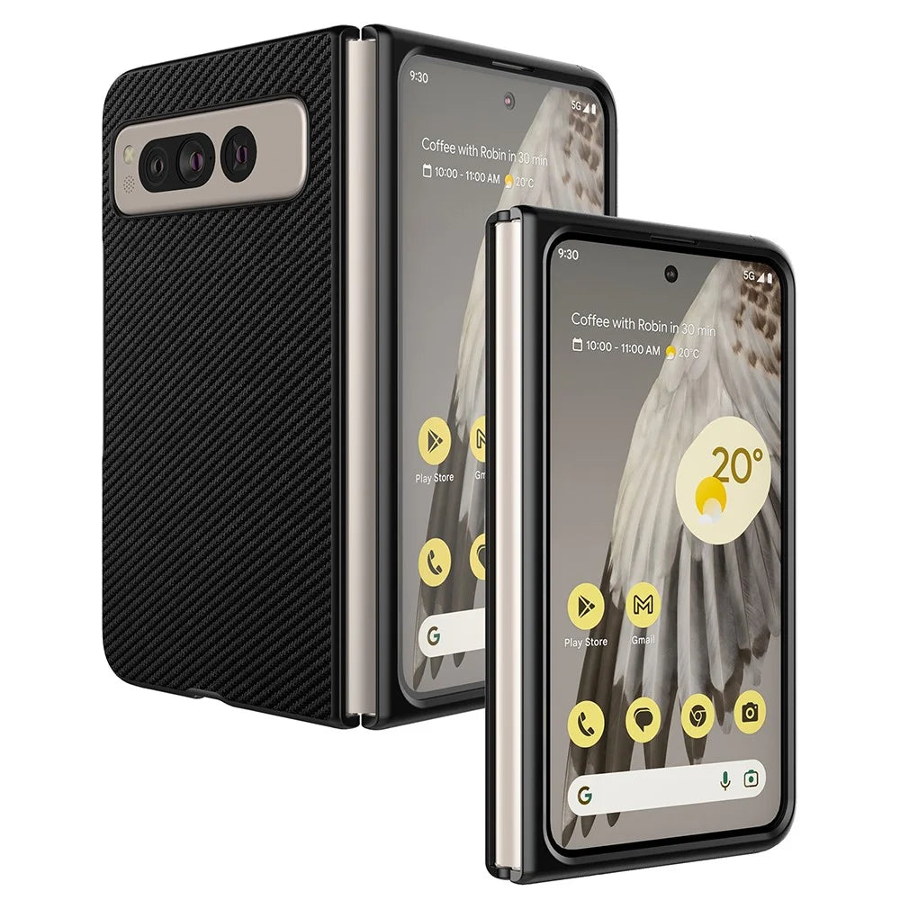 VILI TC Series Phone Case for Google Pixel Fold , Anti-scratch PU Leather Coated PC+TPU Cover - 1
