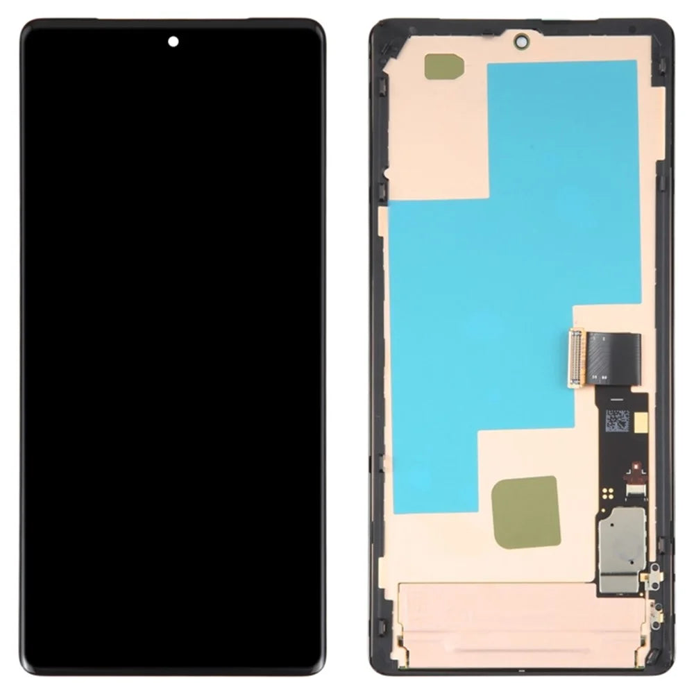 For Google Pixel 7 Pro 5G GP4BC GE2AE OEM Grade S AMOLED Screen and Digitizer Assembly + Frame Replacement Part (without Logo) - 1