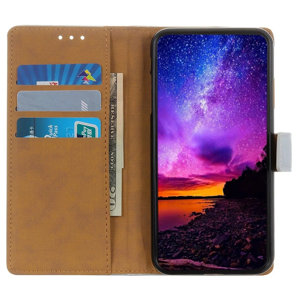 For OnePlus Nord 3 5G / Ace 2V Textured PU Leather Wallet Cover Anti-fall Flip Stand Phone Case - Black - 2
