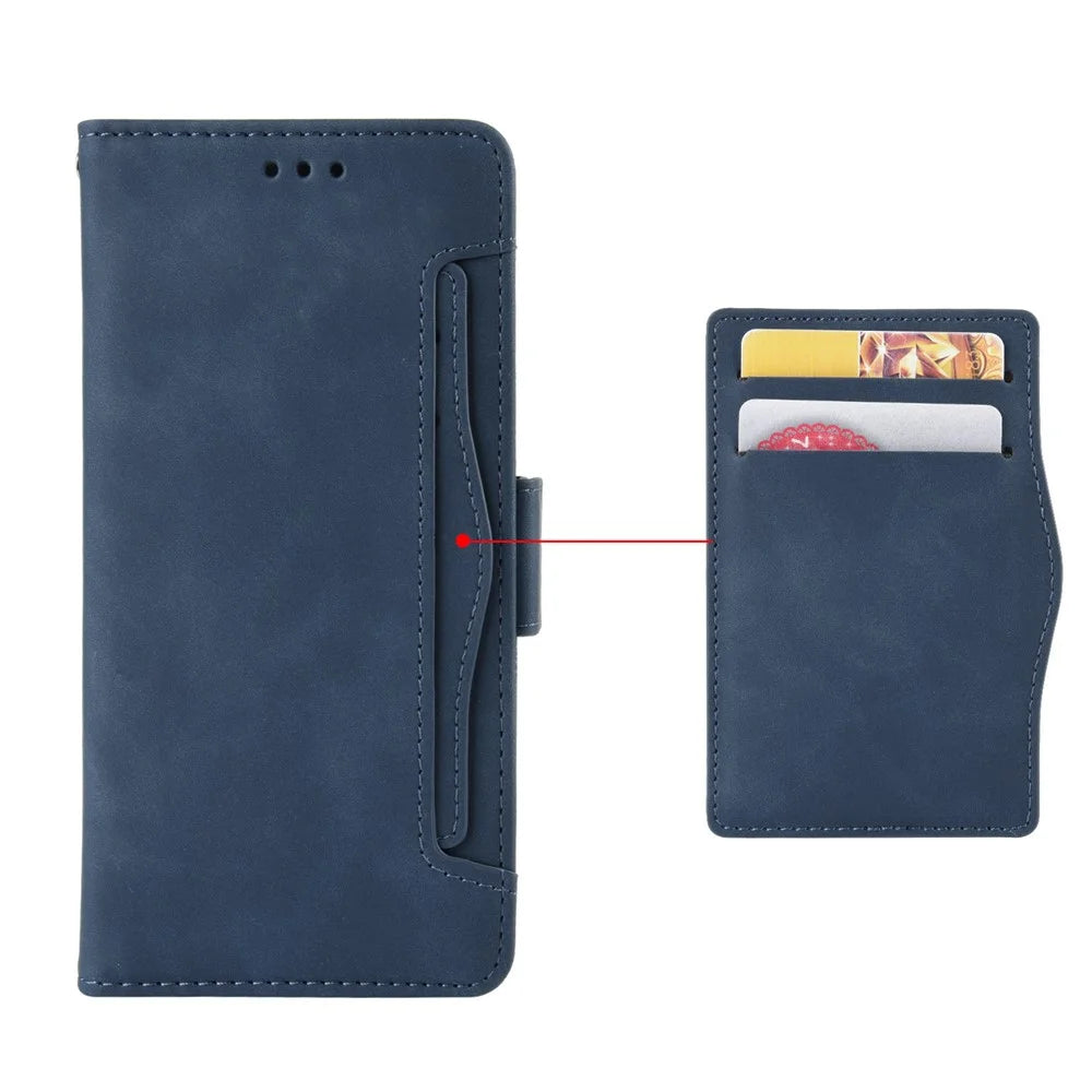 For Infinix Note 30 5G X6711 Flip Stand Phone Case  Multiple Card Slots PU Leather Wallet Cover - Blue - 4